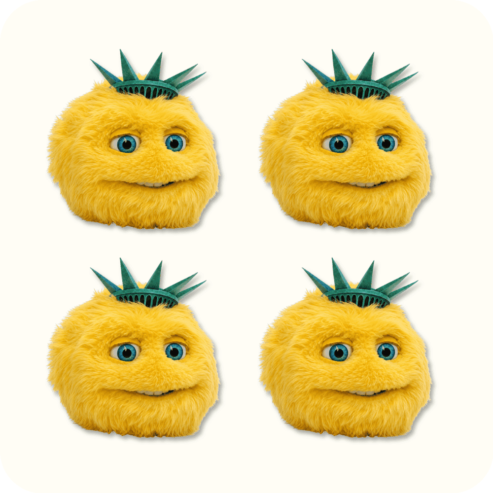 Liberty Biberty Plush 4PCS Liberty Biberty Plush 4PCS